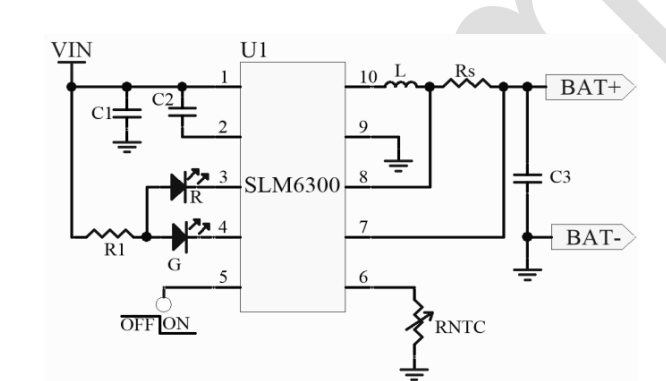 SLM6300（高耐壓 2.5A 同步降壓鋰電池充電器）